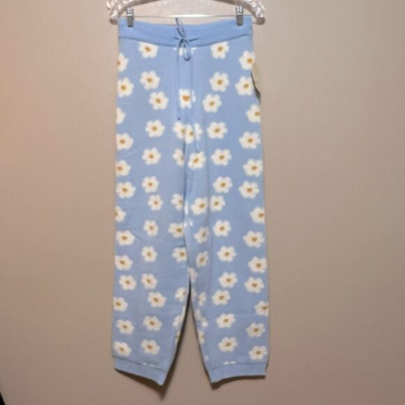 Altar’d State Knit Periwinkle Daisy Sweater Jogger Pants New with Tags Large - Picture 13 of 13